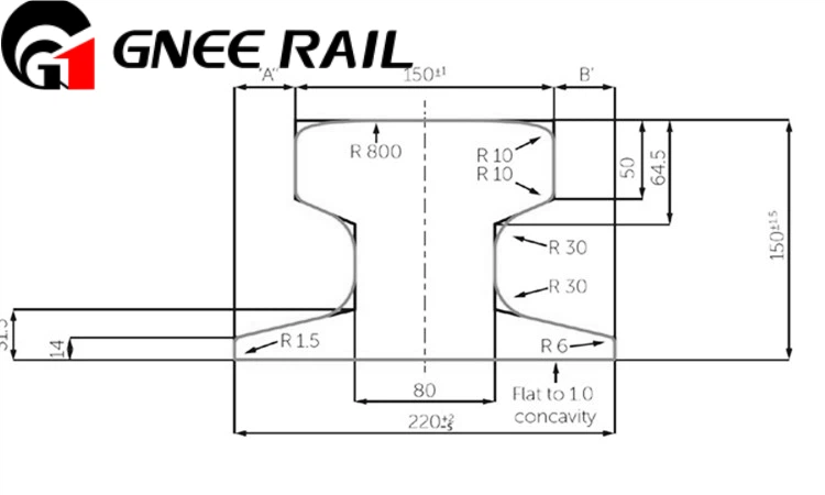 A150 Rail Drawing A150 Rail Drawing